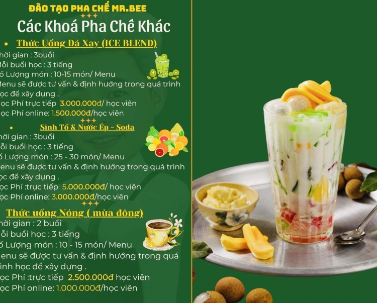 KHÓA HỌC PHA CHẾ THEO YÊU CẦU