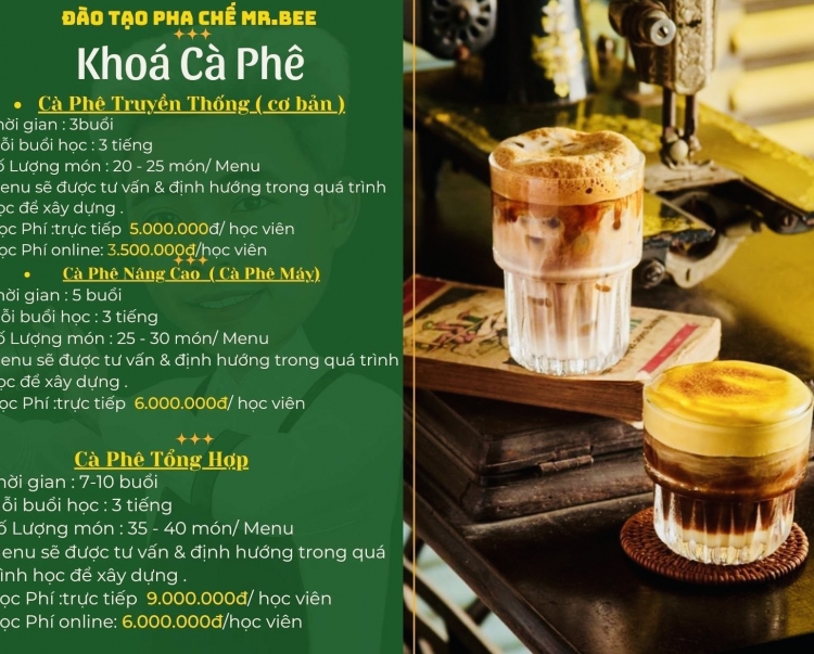 KHÓA HỌC CAFE - CAFE MÁY